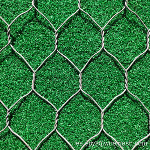 malla de alambre de pollo hexagonal con recubrimiento de PVC/galvanizado